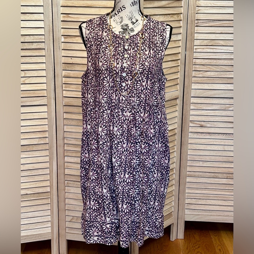 NWT FAHERTY ISHA MIDNIGHT KURALA FLORAL DRESS SIZE L